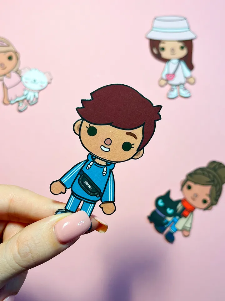 Toca Boca Paper Dolls with Clothes