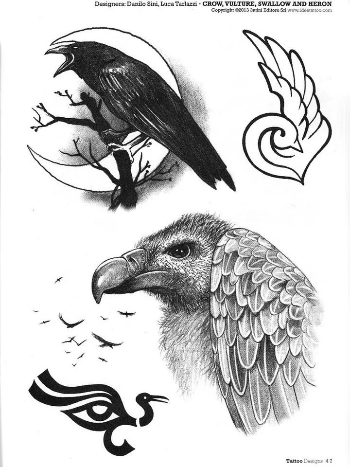 Feathers & birds tattoo