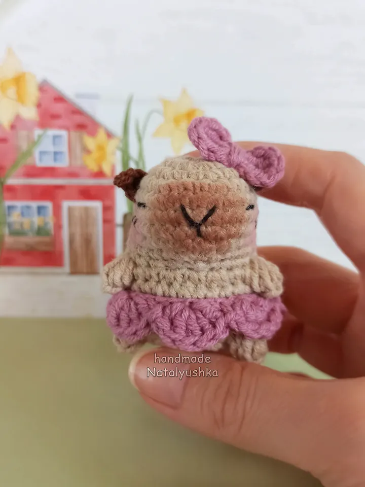 Soft toy Capybara, Capybara girl, Capybara boy, Crocheted Capybara, Kawaii.