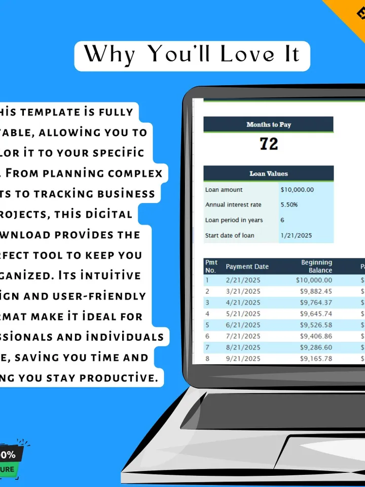 Mortgage Tracker Template, Editable Google Sheets Digital Download, Easy-to-Use Loan Payment Tracker, Homeowner Financial Organizer
