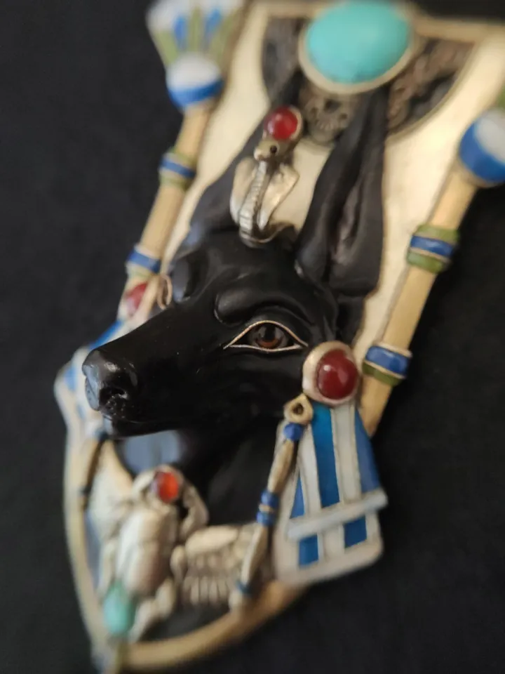 Anubis necklace, Egyptian jewelry, Ethnic necklace, Anubis pendant, Anubis jewelry