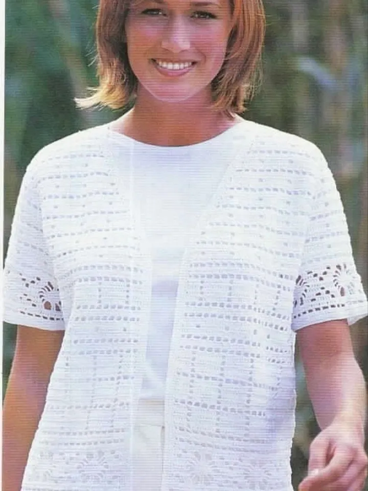Cardigan crochet pattern, lace cardigan crochet pattern pdf women la cardigan instant download