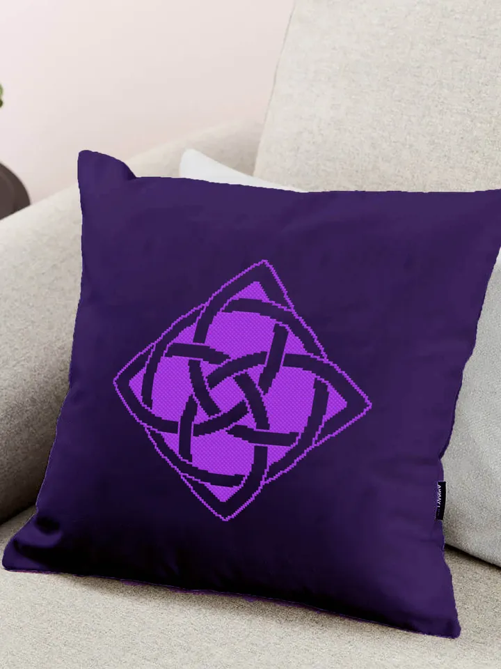 Celtic knot cross stitch pattern download PDF Monochrome cross stitch Celtic ornament embroidery Modern mandala digital Beginner stitch #M63