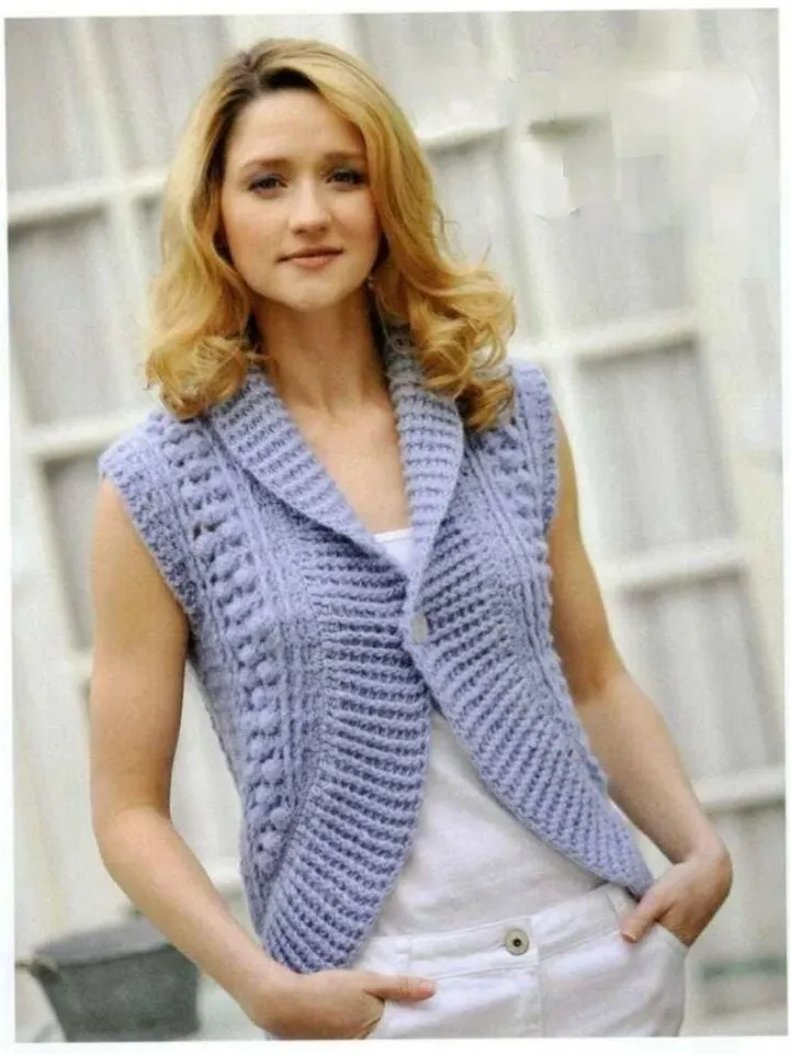 Vest crochet pattern, shrug crochet pattern, sleeveless cardigan pattern pdf instant download