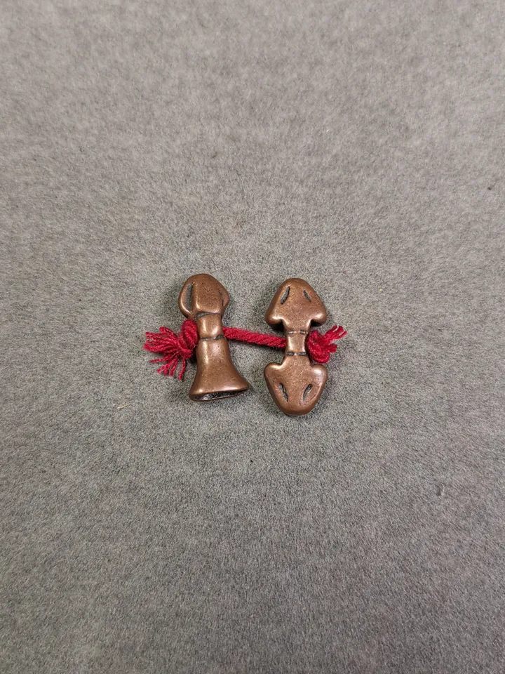 Gandhanra Handmade Tibetan Amulet Pendant,Mini Vajra and Dorje Bell, Mala Marker Bead Accessories, Made of Red Copper