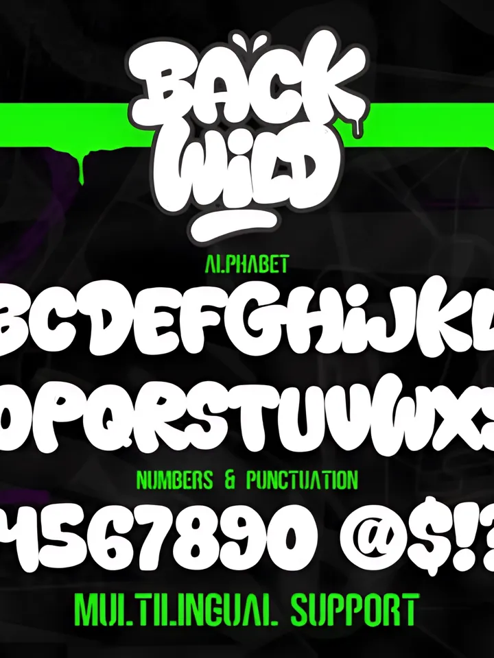 Back Wild Font