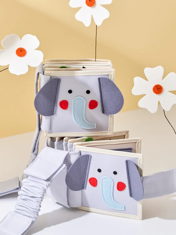 Mini Quiet Book for Babies 6-9-12 months, Travel Soft Felt Book for 1st Year, Perfect for Developing Fine Motor Skills, Christmas baby Gift