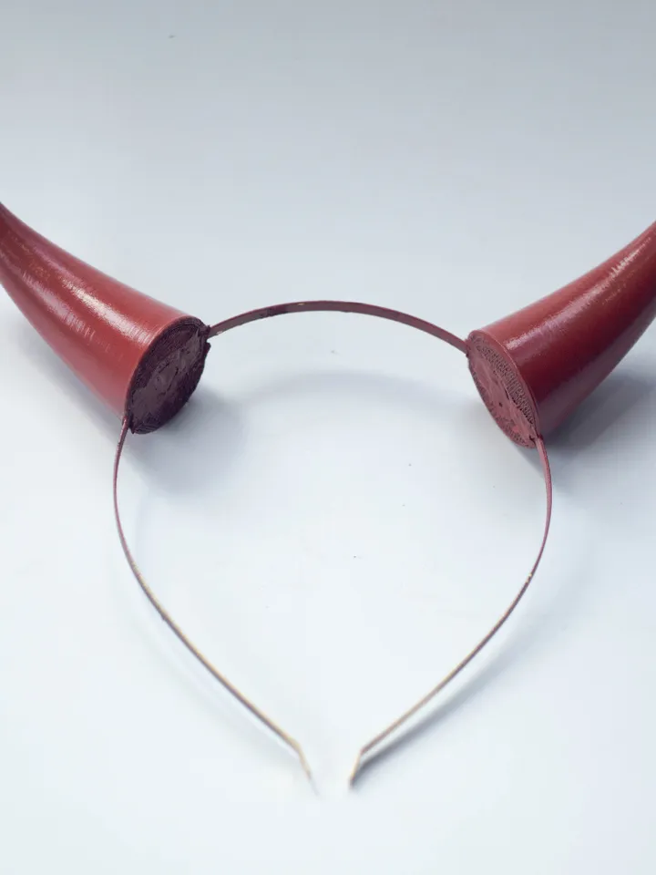 Pack of 3 Small Devil Horns, Devil Horns Headband for Halloween, Red Devil Horns, Realistic Fantasy Cosplay Horns, Three Pairs of Horns