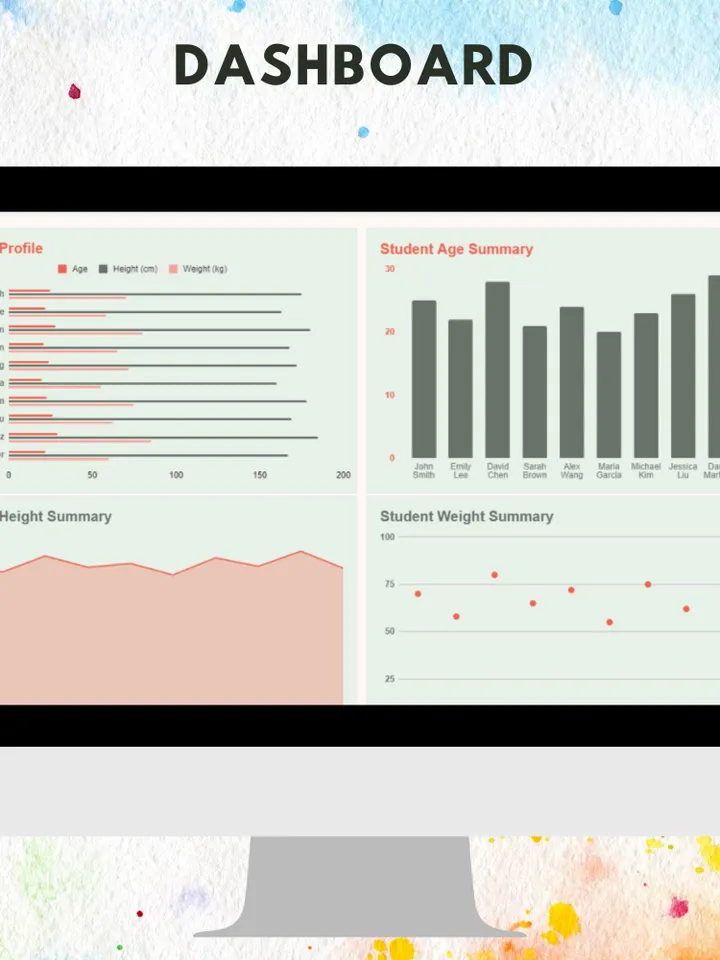 Creative Bar Chart Template, Editable Google Sheets Template, Digital Download, Visualize Data Effectively, For Reports & Presentations