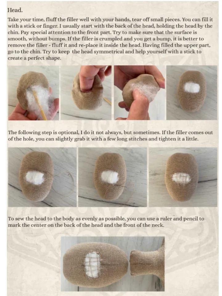 PDF tutorial how to make bearded Viking in English