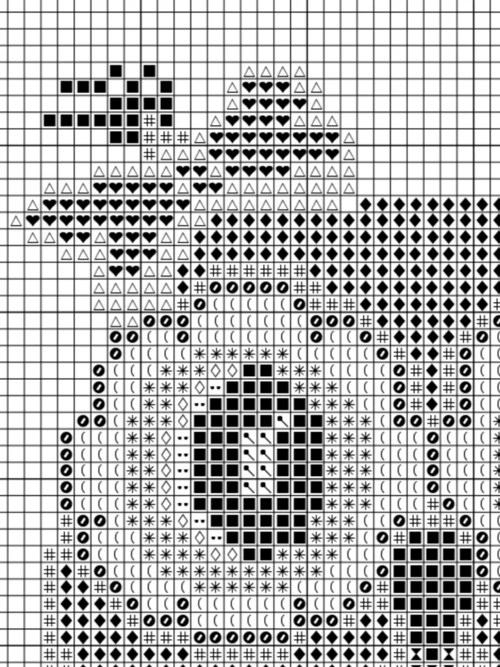Cross stitch pattern PDF, Owl 001