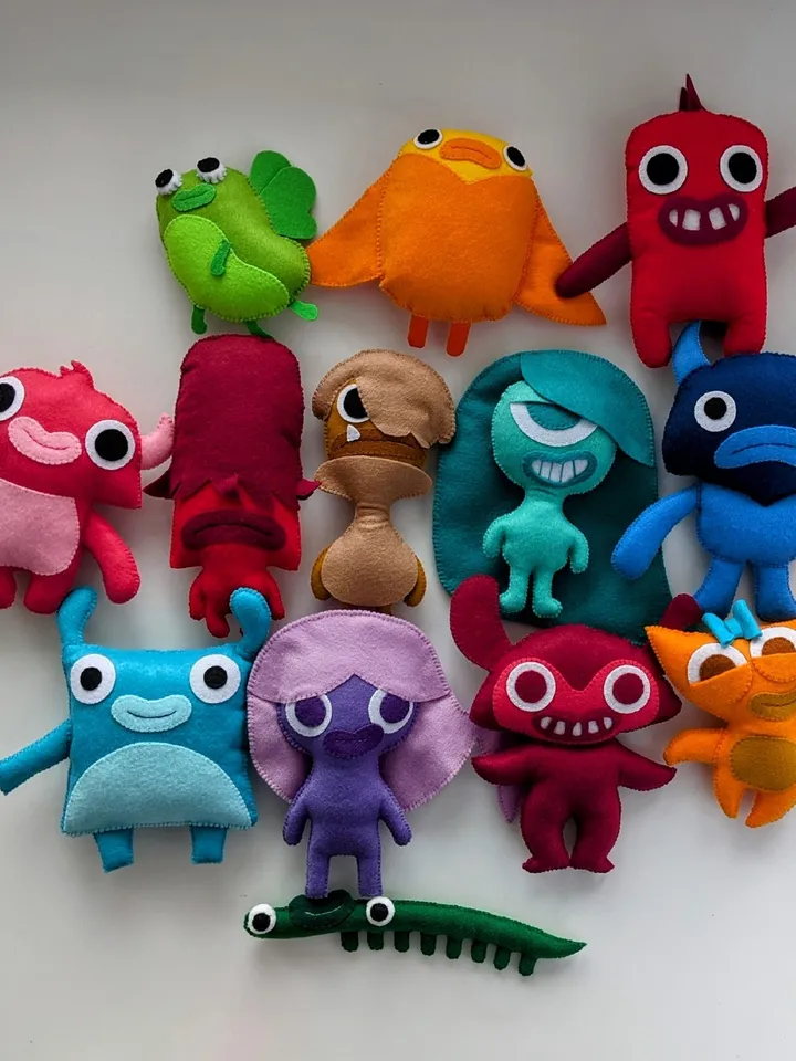 Endless alphabet Monsters Felt toys, Endless Numbers - Amy Monster