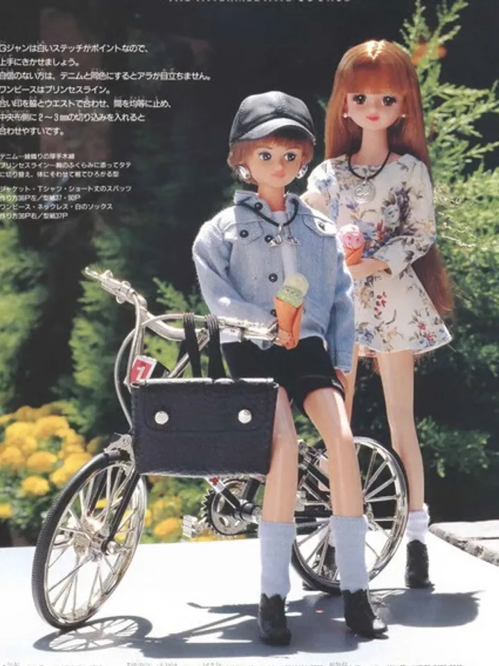 Clothes for Fashionable Dolls Japanese Magazine Sewing Pattern Wardrobe Clothes for Dolls Digital Download PDF