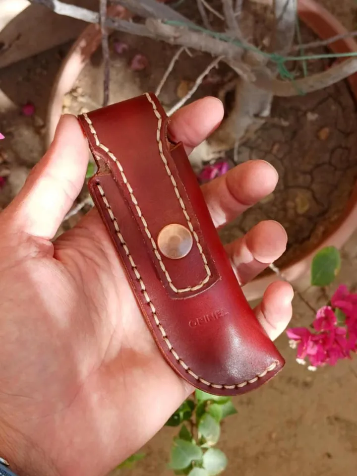 Leather Case for Opinel 7 8 knife, Knife Sheath for Opinel, PDF leather sheath, Belt Pouch holster, PATTERN, Handmade, easy and simple