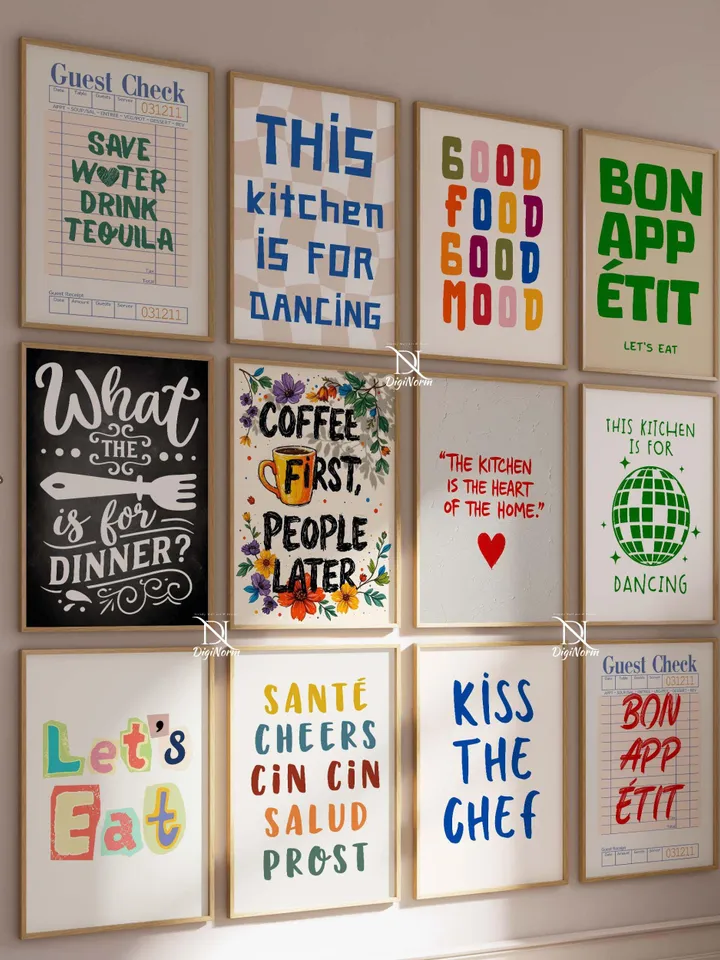 Kitchen Print Set of 2800+ Prints Kitchen Wall Art Kitchen Poster Kitchen Decor Coffee Print Beverage Print Bar Decor Breakfast Print