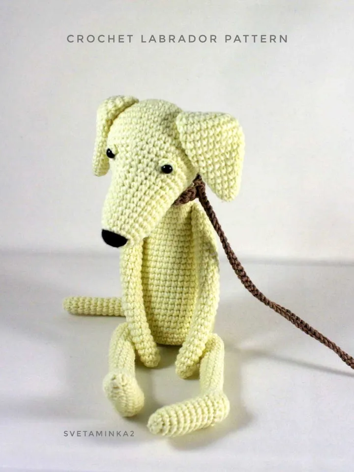 Crochet Labrador Pattern. Labrador Amigurumi Pattern. Crochet Pattern Dog. Digital Download. PDF.