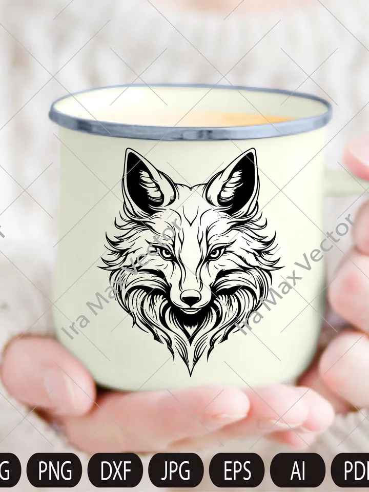 FOX Face svg / Fox Head svg / Fox svg /Fox Mascot svg / Fox Printable / INSTANT DOWNLOAD