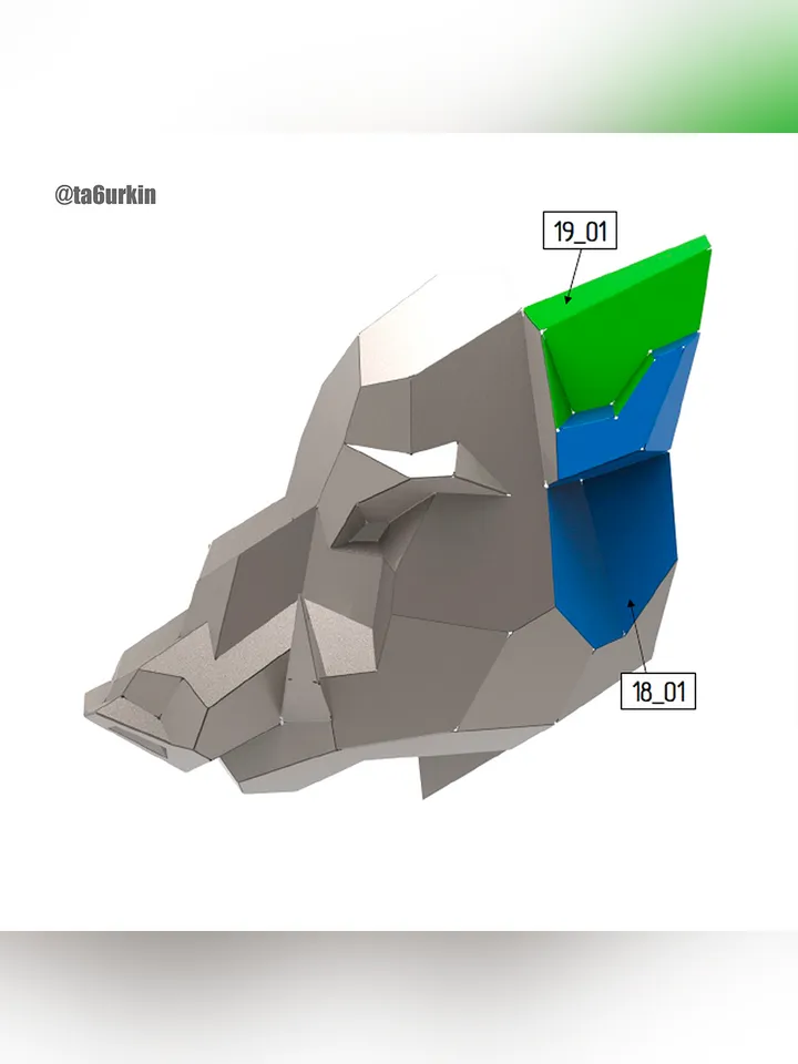 Welding Project Plans Drawings Boar Head (DXF, PDF)