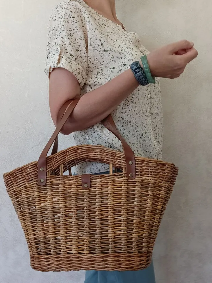 Wicker summer bag