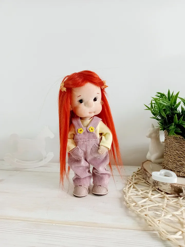 Handmade Textile Doll Art Doll Waldorf Doll Inspiration Birthday Gift for Girl