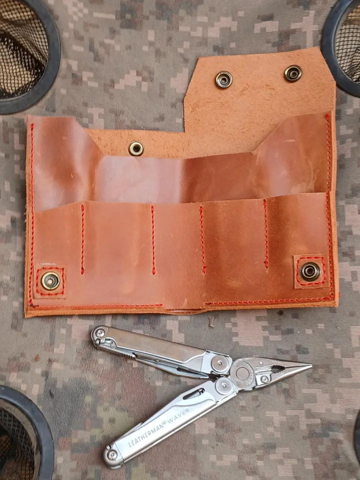 Leather knife bag pattern PDF | Multitool, flashlight holster | Sheath | tactical pen, organizer | Tutorial | Multitool Sheath Bag Purse