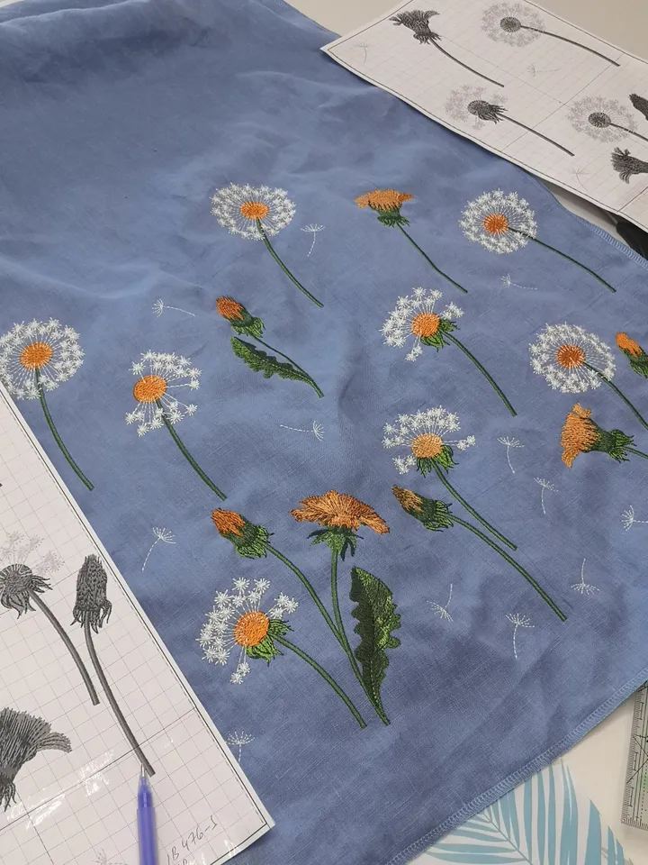 Dandelions set of 13 machine embroidery designs