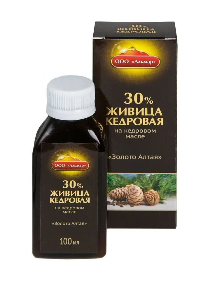 100ml Altai Cedar Oleoresin on Siberian Pine Nut Oil Turpentine Balm