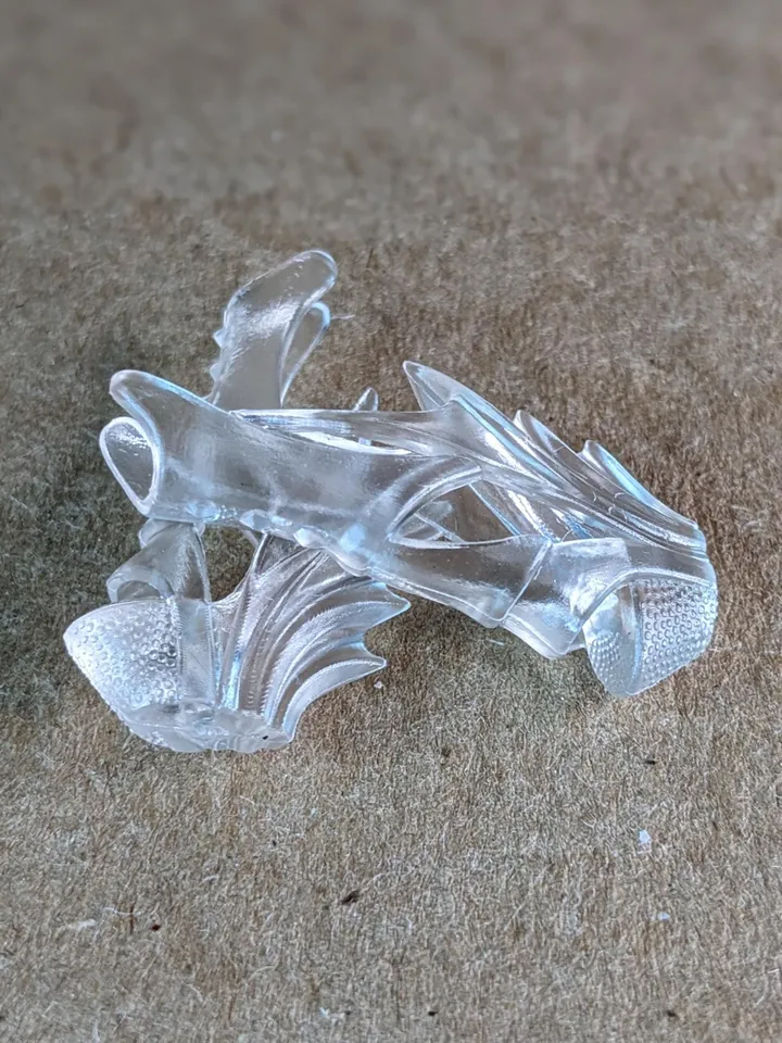 Clear wedge sandals for 1/6 scale female dolls