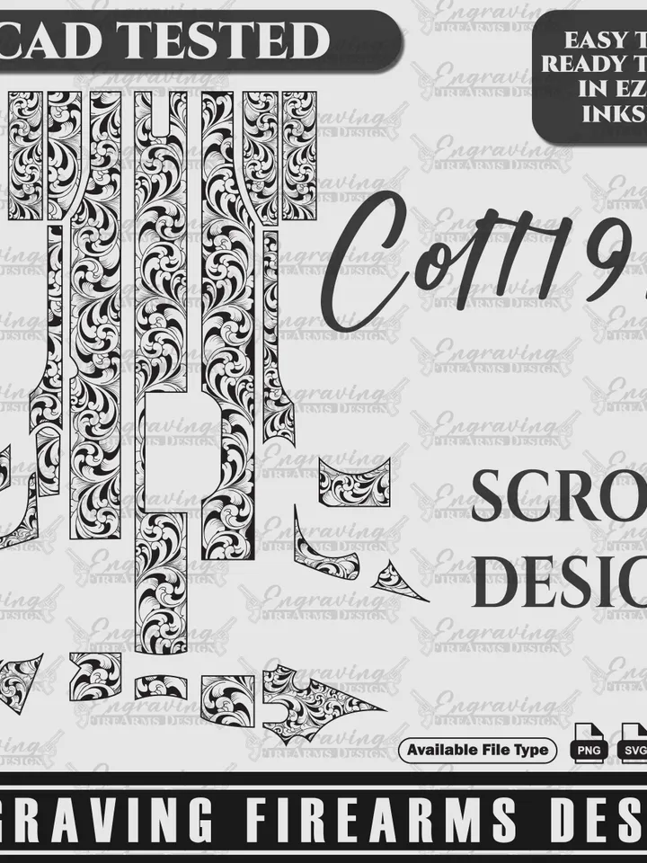 Engraving Firearms Design Colt1911 Filigree Design