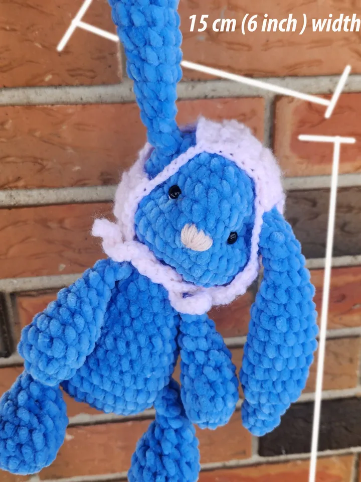 Long Ear Bunny Crochet Pattern | Soft Plush Toy | Amigurumi