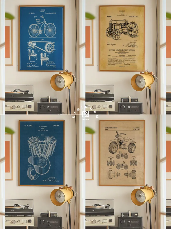 3600 Mega Vintage Patent Posters Bundle, Digital Print Set, Retro Blueprint, Gift for Engineer Men Her, Minimalist Printable Wall Art poster
