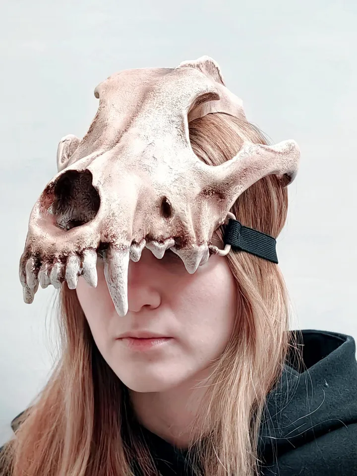 Wolf head mask, Realistic Skull Mask, wolf mask, resin skull mask, tribal headpiece, Headpiece skull, ritual mask, pagan headdress