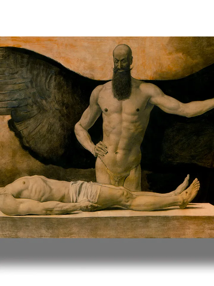 Triumph der finsternis. Sasha Schneider artwork.