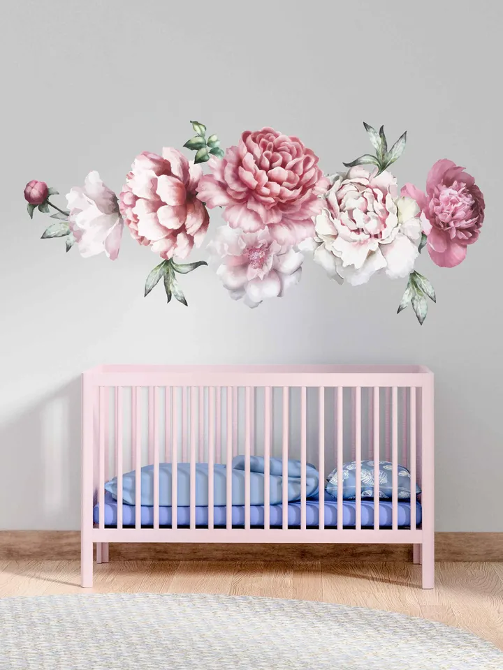 Peonies Wall Decal Flowers Stickers ik2434