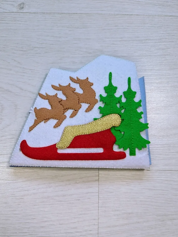 Educational felt book "The Penguin's House".