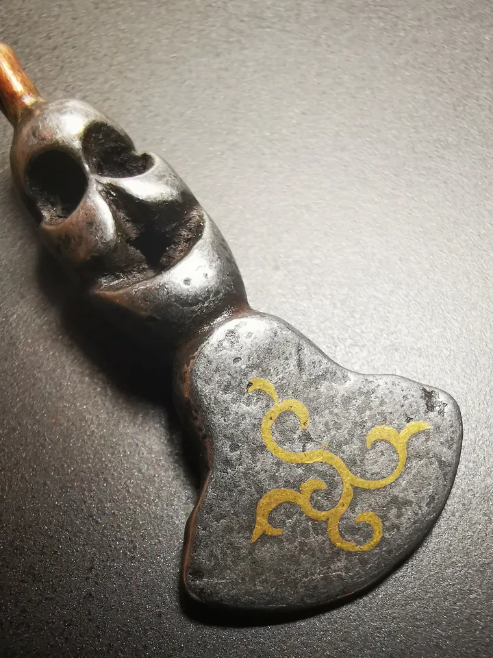 Gandhanra Antique Tibetan Amulet,Kartika(knife of the dakinis), Trantic Buddhism Dharma, Made of Cold Iron