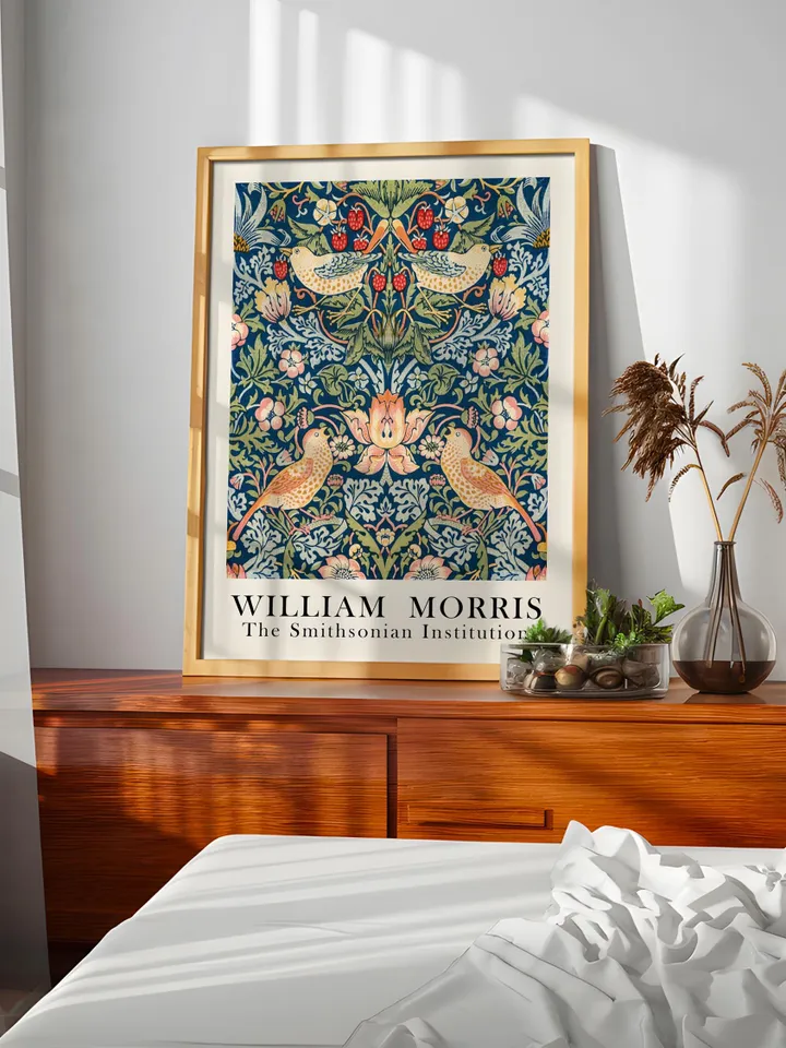 William Morris Wall Art, Vintage Botanical Print, Floral Poster Arts ...