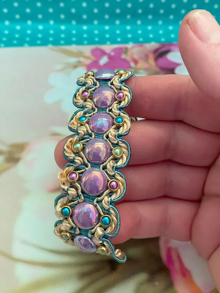 Summer bright handmade bracelet. Handmade jewelry