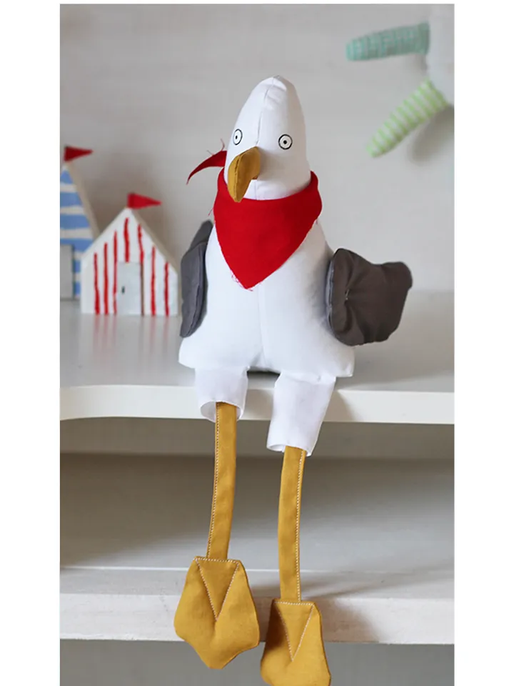Seagull sewing pattern, Seagull toy sewing pattern. DIY Tutorial in PDF Format. Digital Pattern for Easy Sewing.