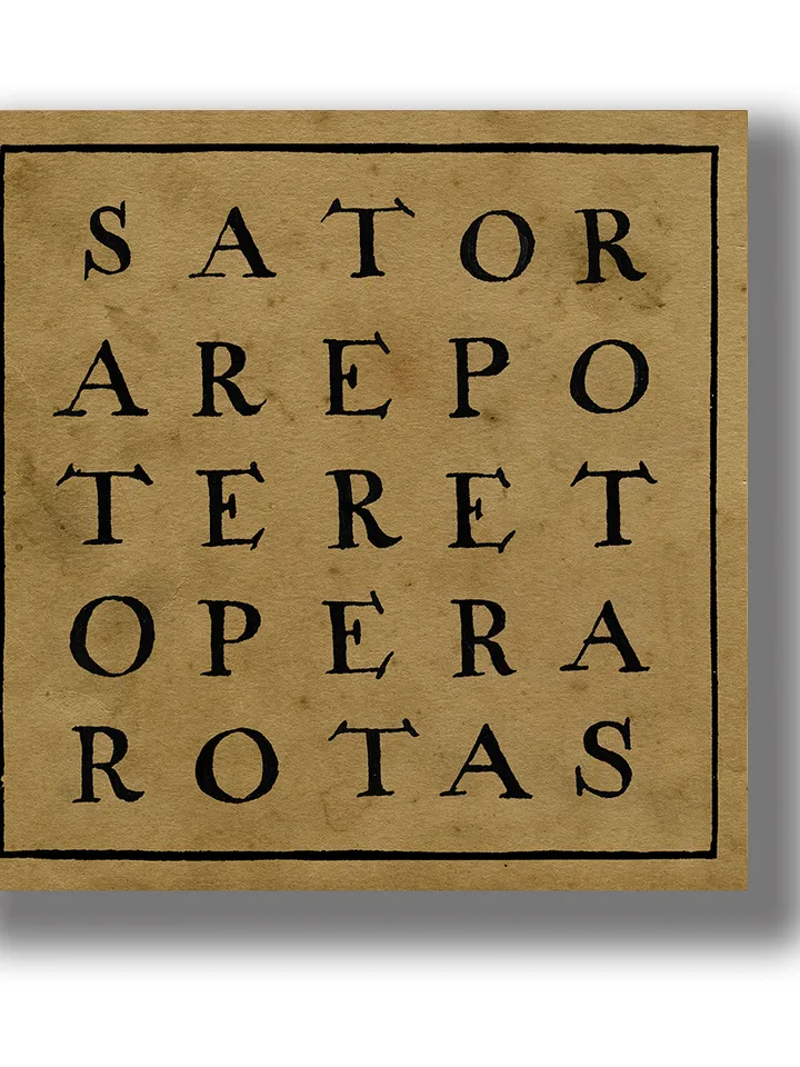 Sator Arepo Tenet Opera Rotas. Magic Square.