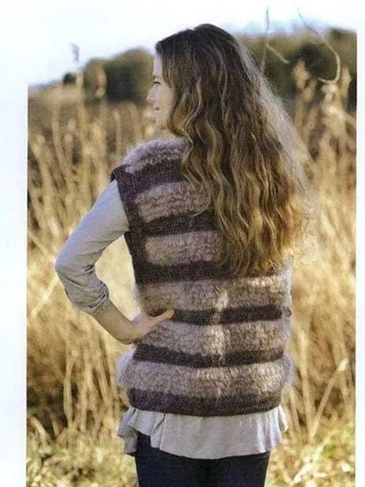 Vest pattern, moheir vest pattern, crochet pattern waistcoat, women waistcoat vest pdf