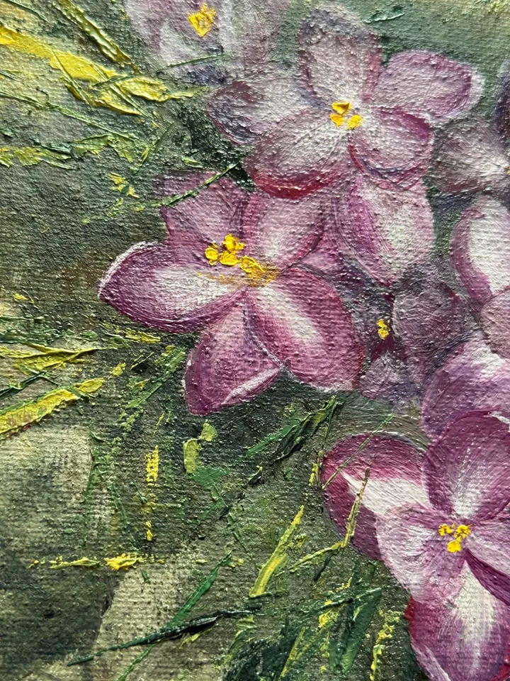 Wildflowers Original Painting Flowers Oil Painting Meadow Wall Art