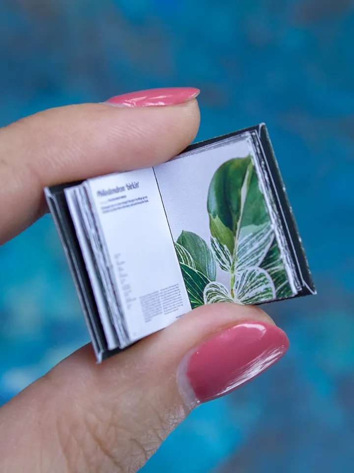 TEMPLATE Miniature book about plant