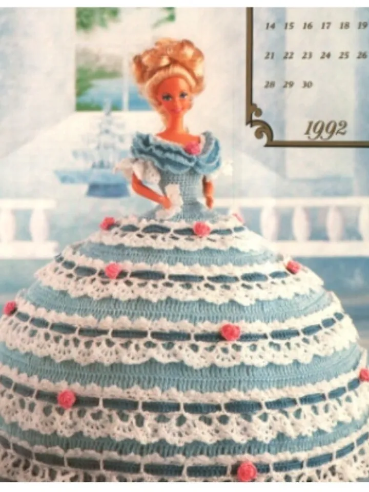 Vintage Barbie Dress Crochet Pattern for Dolls 11-1/2" Digital Download PDF
