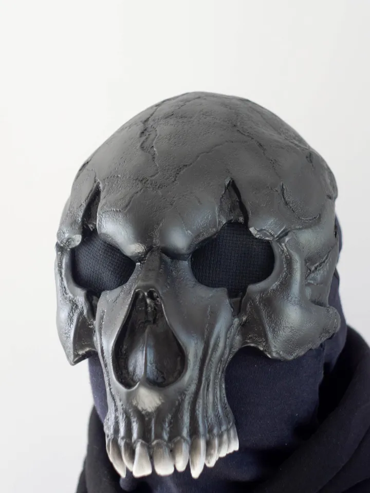 Black Balaclava mask, Monster mask, Demon Skull, Biker Mask, Halloween Mask Scary, Custom Cosplay Mask, Creepy Mask