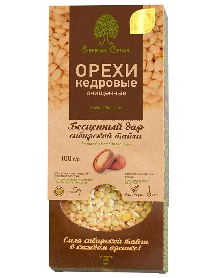 Pine nuts, peeled, 300 g, gift wrap