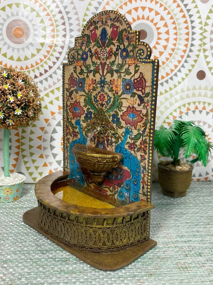Fountain wall for a doll house. Doll mini. 1:12. Fountain for the puppet garden.
