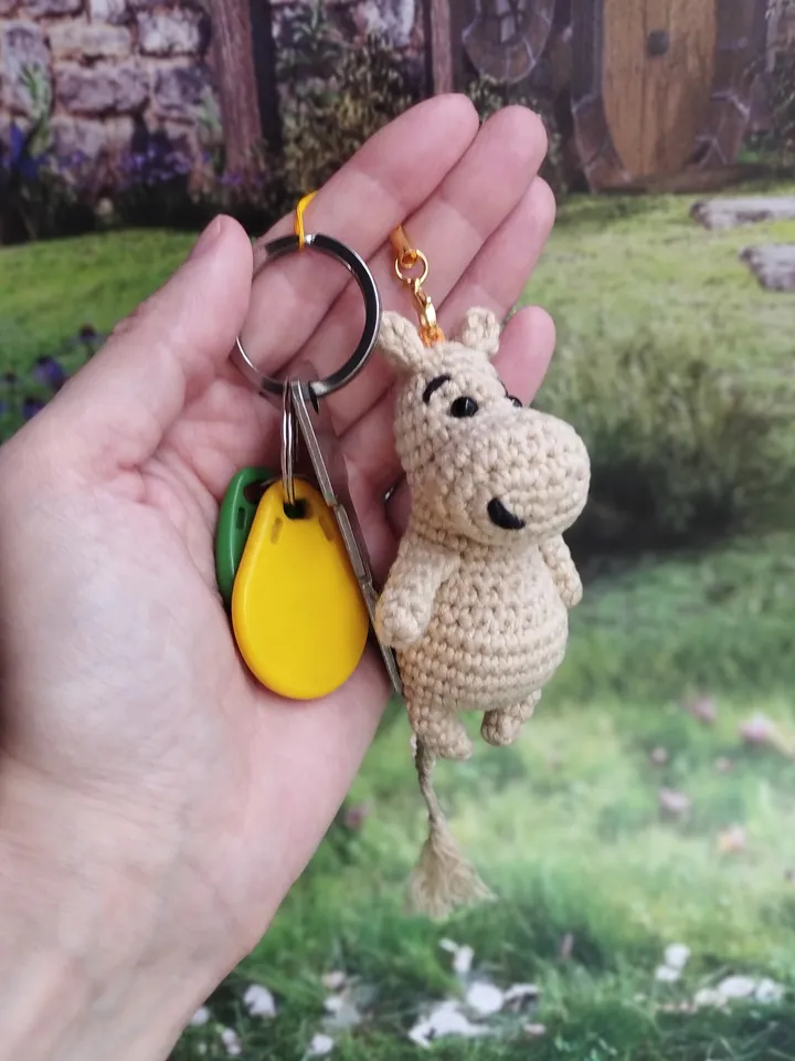 PDF PATTERN crochet Moomin soft toy/keychain/bag charm/car accessory/cristmas tree decoration
