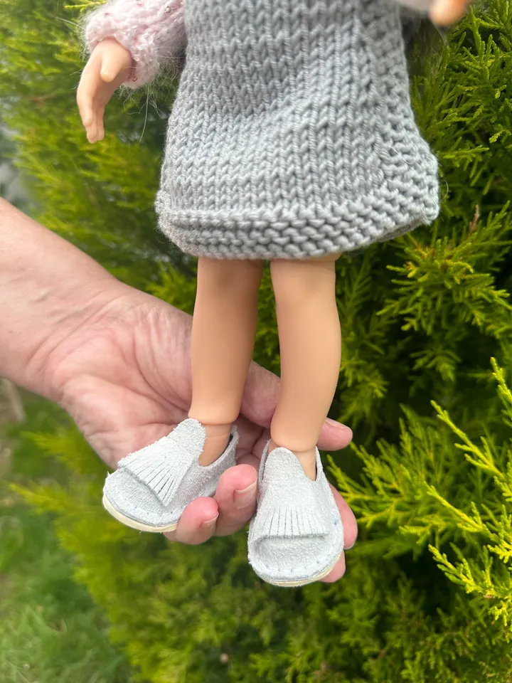 Paola Reina Doll 5 ITEMS Set: Exclusive Handmade Outfit - Sundress, Sweater, T-short, Moccasins