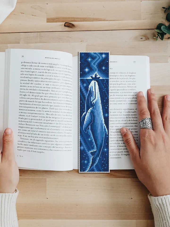 Ocean bookmark set cross stitch pattern download PDF Blue whale cross stitch, Kraken cross stitch Sea monster Handmade bookmark digital #B86